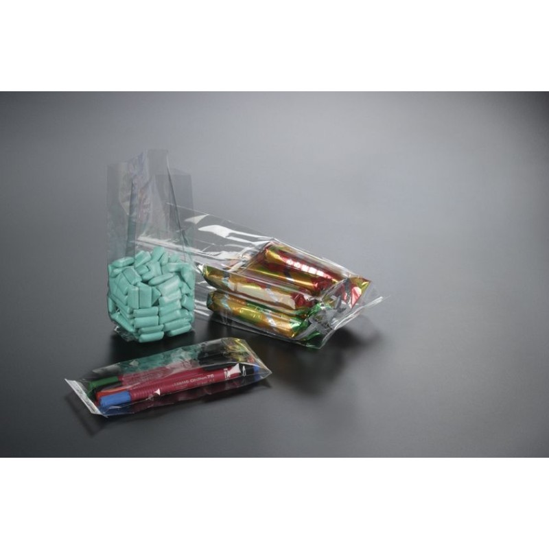 Buste con Soffietto Fondo Piatto in PPL | Brillanti e Idonee per Alimenti