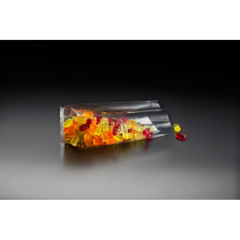 Buste con Soffietto Fondo Piatto in PPL | Brillanti e Idonee per Alimenti