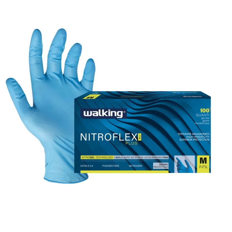Guanti Nitrile NITROFLEX PLUS Microgrip 4,5 g