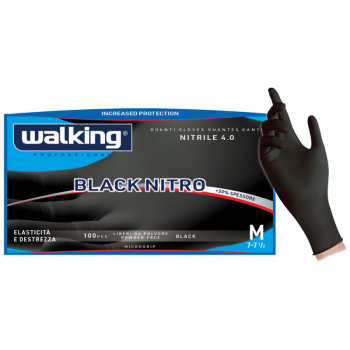 Guanti Black Nitro Neri 4 g Microgrip Senza Polvere